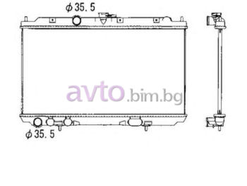 Воден радиатор размер 690/360/18 за NISSAN PRIMERA (P12) седан от 2002 до 2007