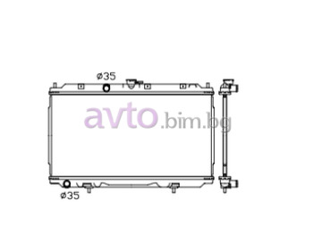Воден радиатор размер 690/360/18 за NISSAN PRIMERA (P12) седан от 2002 до 2007