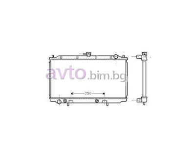 Воден радиатор размер 710/360/28 за NISSAN PRIMERA (P11) седан от 1996 до 2001