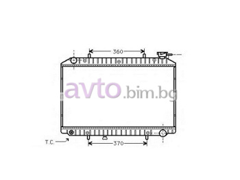 Воден радиатор размер 680/422/26 за NISSAN SERENA (C23) от 1991 до 2001