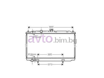Воден радиатор размер 690/360/26 за NISSAN PRIMERA (P12) седан от 2002 до 2007