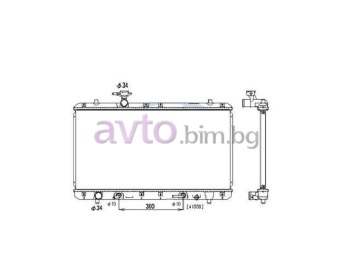 Воден радиатор размер 720/350/26 за SUZUKI LIANA (ER, RH_) от 2001