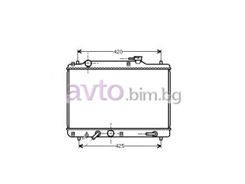 Воден радиатор размер 550/350/16 за SUZUKI BALENO (EG) от 1995 до 2002