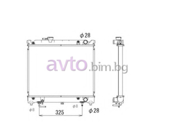 Воден радиатор размер 480/375/33 за SUZUKI VITARA (ET, TA) от 1989 до 1999