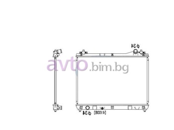 Воден радиатор размер 690/450/16 за SUZUKI GRAND VITARA II (JT, TE, TD) от 2005