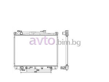 Воден радиатор размер 600/425/26 за SUZUKI GRAND VITARA I (FT, HT) от 1998 до 2006