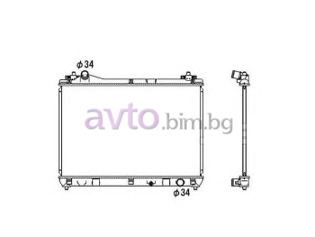 Воден радиатор размер 690/450/16 за SUZUKI GRAND VITARA II (JT, TE, TD) от 2005
