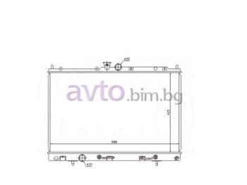 Воден радиатор размер 685/375/16 за MITSUBISHI LANCER VII (CS_A, CT_A) седан от 2000 до 2007