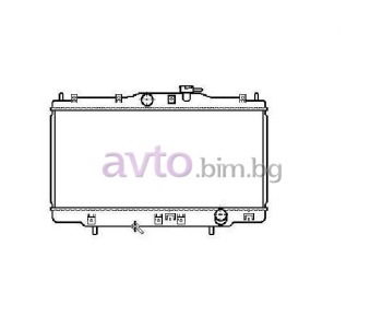 Воден радиатор размер 675/350/17 за HONDA ACCORD VI (CH, CL) хечбек от 1999 до 2002