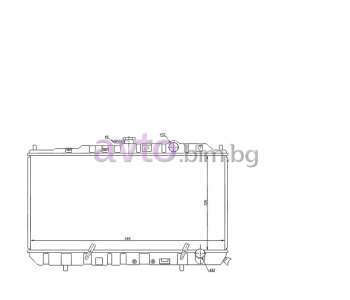 Воден радиатор размер 670/325/32 за HONDA INTEGRA (DA) хечбек от 1985 до 1993