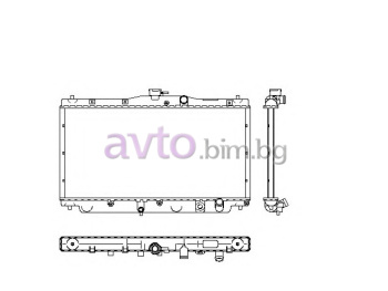 Воден радиатор размер 660/325/30 за HONDA ACCORD III (CA) седан от 1985 до 1989