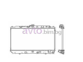 Воден радиатор размер 685/325/16 за HONDA CIVIC IV (EE) комби от 1988 до 1995