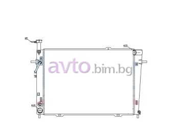 Воден радиатор размер 640/460/18 за HYUNDAI TUCSON (JM) от 2004 до 2010