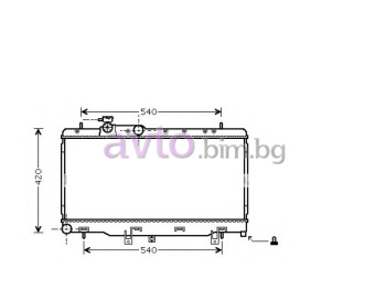 Воден радиатор размер 685/340/18 за SUBARU LEGACY III (BE) от 1998 до 2003
