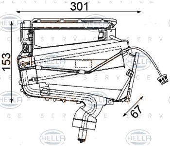 Изпарител климатизации HELLA