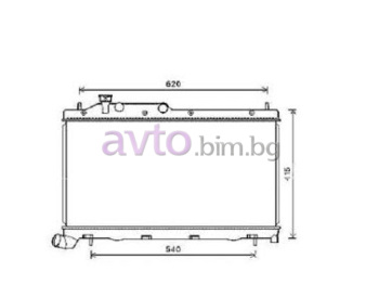Воден радиатор размер 685/340/26 за SUBARU FORESTER III (SH_) от 2008 до 2012
