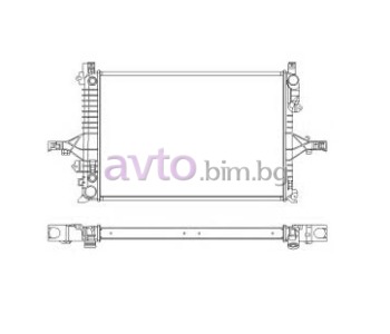 Воден радиатор размер 620/420/37 за VOLVO V70 II (SW) комби от 1999 до 2008