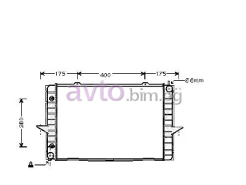 Воден радиатор размер 590/390/36 за VOLVO V70 II (SW) комби от 1999 до 2008