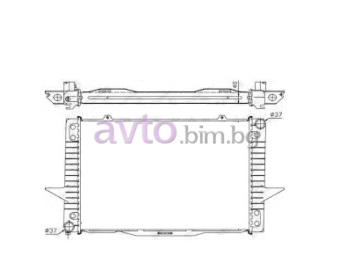 Воден радиатор размер 590/390/37 за VOLVO S70 (LS) от 1996 до 2000