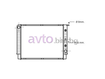Воден радиатор размер 590/500/32 за VOLVO V90 I комби от 1996 до 1998