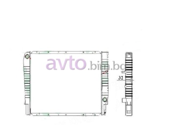 Воден радиатор размер 590/500/32 за VOLVO V90 I комби от 1996 до 1998