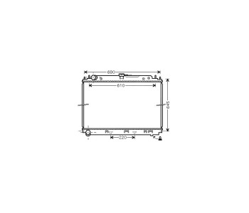 Воден радиатор P.R.C за NISSAN NAVARA (D40) NP300 от 2004