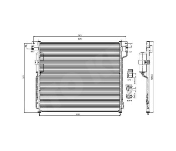 Кондензатор климатизации P.R.C за NISSAN NAVARA (D23) NP300 от 2014