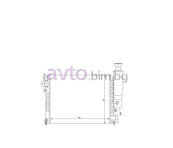 Воден радиатор размер 460/375/22 за PEUGEOT 405 II (4E) комби от 1992 до 1998