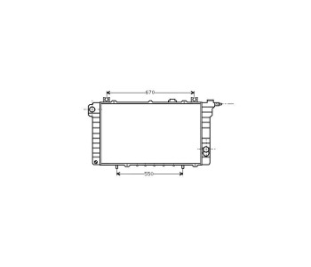 Воден радиатор TOP QUALITY за NISSAN PATROL III (W260) комби от 1988 до 1998