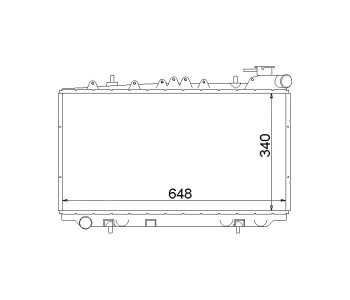 Воден радиатор P.R.C за NISSAN PRIMERA (P10) седан от 1990 до 1996