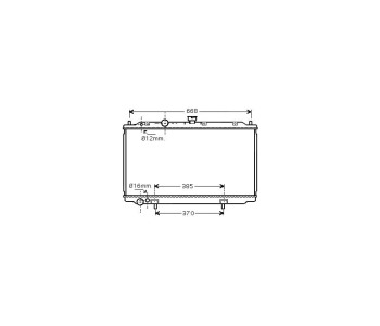 Воден радиатор P.R.C за NISSAN PRIMERA (WP12) комби от 2002 до 2007