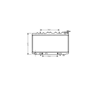 Воден радиатор TOP QUALITY за NISSAN PRIMERA (W10) комби от 1990 до 1998
