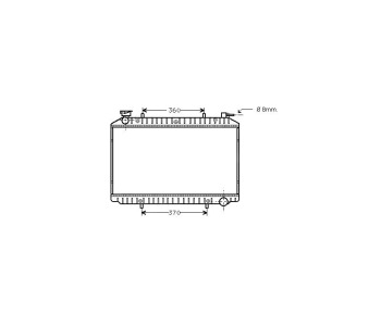 Воден радиатор P.R.C за NISSAN VANETTE CARGO (HC 23) пътнически от 1994 до 2001