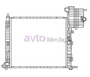 Воден радиатор размер 570/560/42 за MERCEDES VITO (W638) товарен от 1996 до 2003