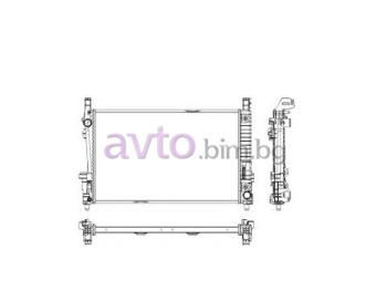 Воден радиатор размер 650/410/23 за MERCEDES A (W169) от 2004 до 2012