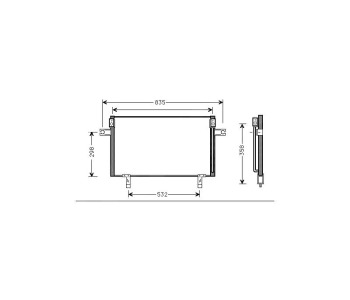 Кондензатор климатизации P.R.C за NISSAN TERRANO II (R20) от 1992 до 2007