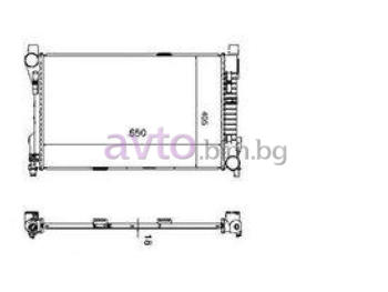 Воден радиатор размер 650/400/27 за MERCEDES C (W203) седан от 2000 до 2007