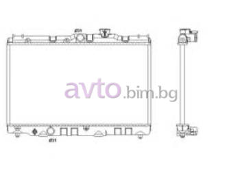 Воден радиатор размер 570/325/16 за TOYOTA CARINA II (_T17_) комби от 1987 до 1992