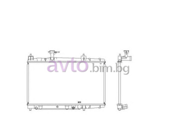 Воден радиатор размер 640/350/16 за TOYOTA YARIS VERSO от 1999 до 2005