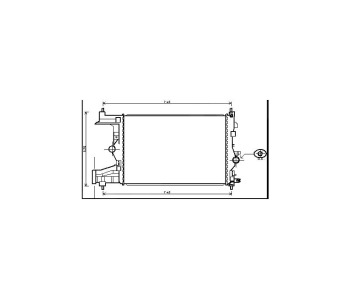 Воден радиатор размер 580/395/16 за OPEL ZAFIRA C TOURER (P12) от 2011
