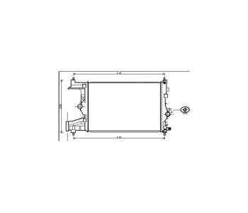 Воден радиатор размер 580/395/26 за OPEL CASCADA (W13) от 2013