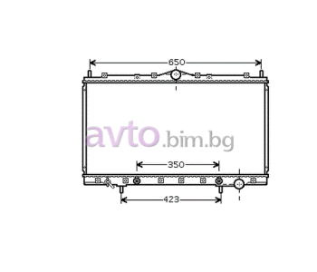 Воден радиатор размер 675/350/26 за DODGE AVENGER от 1994 до 2000
