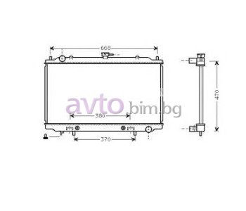 Воден радиатор размер 690/400/22 за NISSAN MAXIMA QX IV (A32) от 1994 до 2000