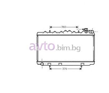 Воден радиатор размер 655/320/32 за NISSAN SUNNY III (Y10) товарен от 1990 до 2000