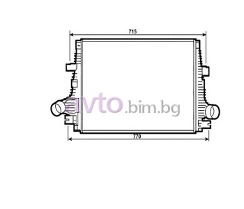 Интеркулер размер 600/445/32 за ALFA ROMEO 155 (167) от 1992 до 1997