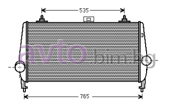Интеркулер размер 725/365/32