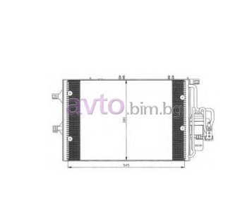 Климатичен радиатор размер 590/375/16 за OPEL CORSA C (F08, F68) от 2000 до 2009