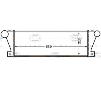 Интеркулер HELLA за IVECO DAILY II товарен от 1989 до 1999