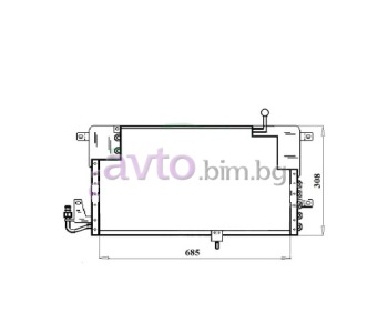 Климатичен радиатор размер 685/308/32 за VOLKSWAGEN PASSAT B3/B4 (3A5, 35I) комби от 1988 до 1997