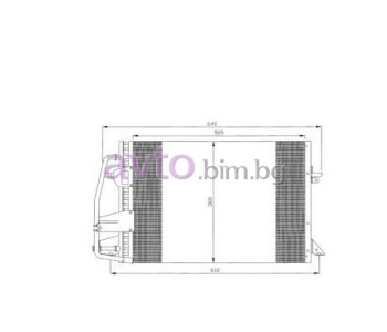 Климатичен радиатор размер 510/365/20 за FORD ORION III (GAL) от 1990 до 1996
